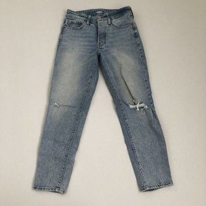 Old Navy Jeans Women's 0 Blue O.G. Straight High Rise Denim Pants Size 0 (26x27)